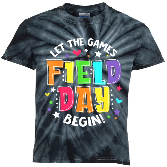 Field Day Let The Games Begin Boy Girl Teacher Kids Tie-Dye T-Shirt