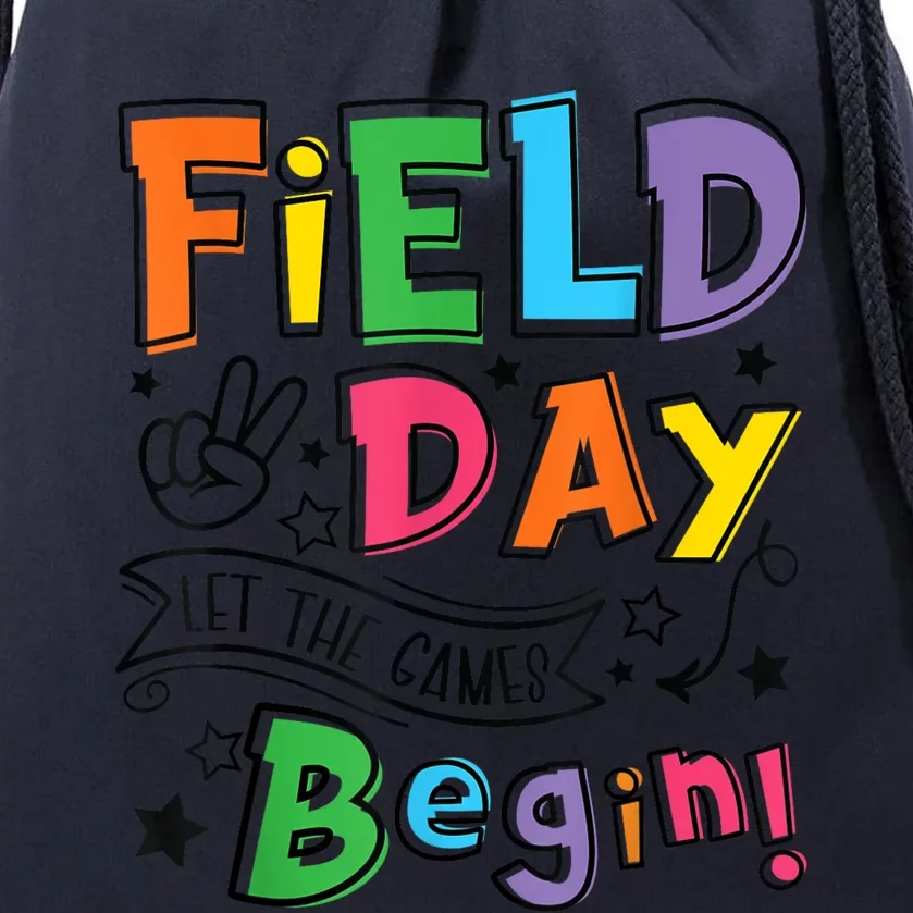 Field Day Let The Games Begin Boy Girl Teachers Gifts Drawstring Bag