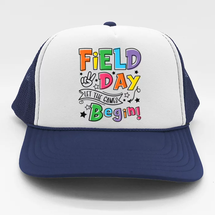 Field Day Let The Games Begin Boy Girl Teachers Gifts Trucker Hat