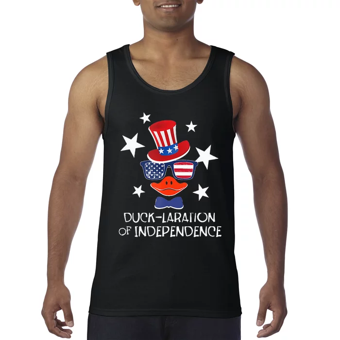 Funny Duck Lover 4th Of July Patriotic Pun Tank Top