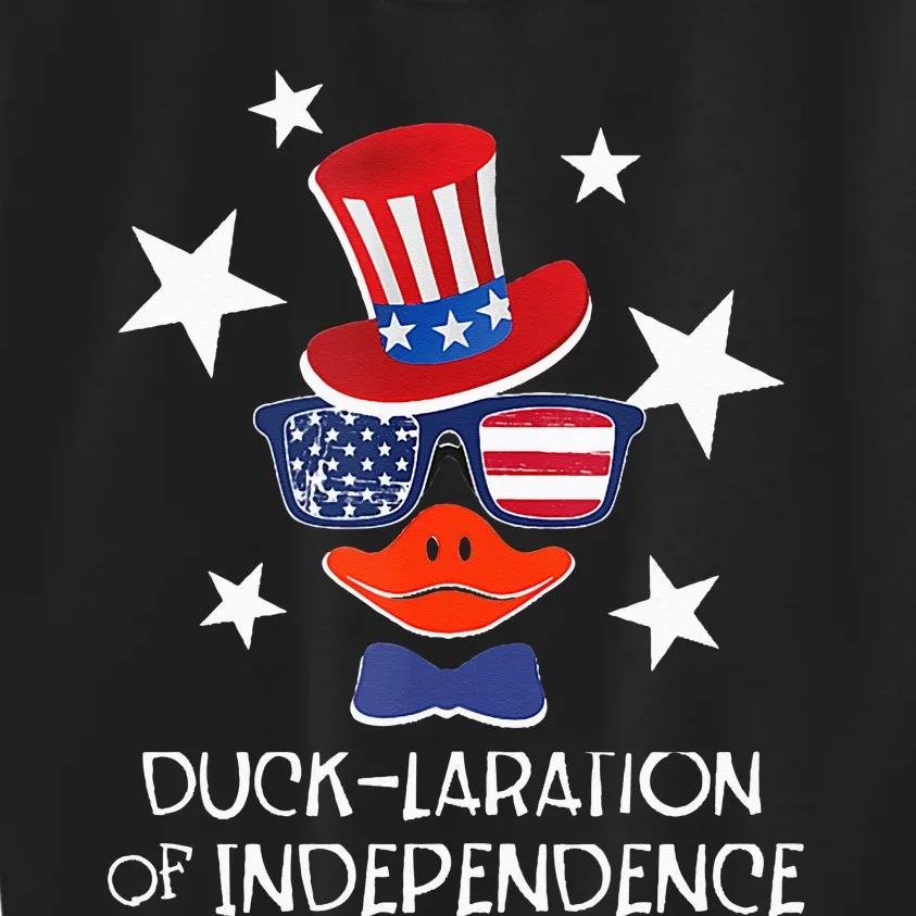 Funny Duck Lover 4th Of July Patriotic Pun Kids Sweatshirt