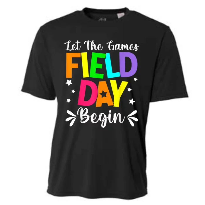 Field Day Let The Games Begin Teacher Boy Field Day Cooling Performance Crew T-Shirt