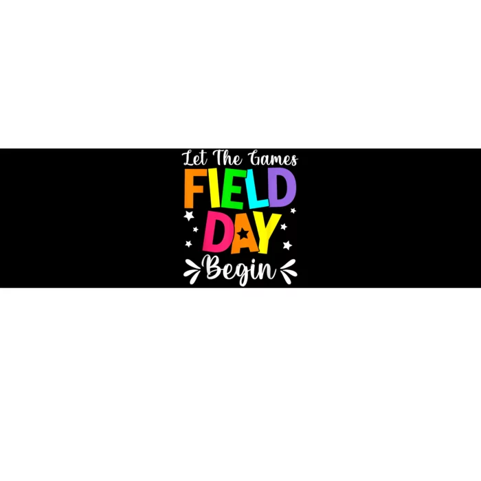 Field Day Let The Games Begin Teacher Boy Field Day Bumper Sticker