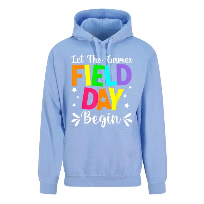 Field Day Let The Games Begin Teacher Boy Field Day Unisex Surf Hoodie