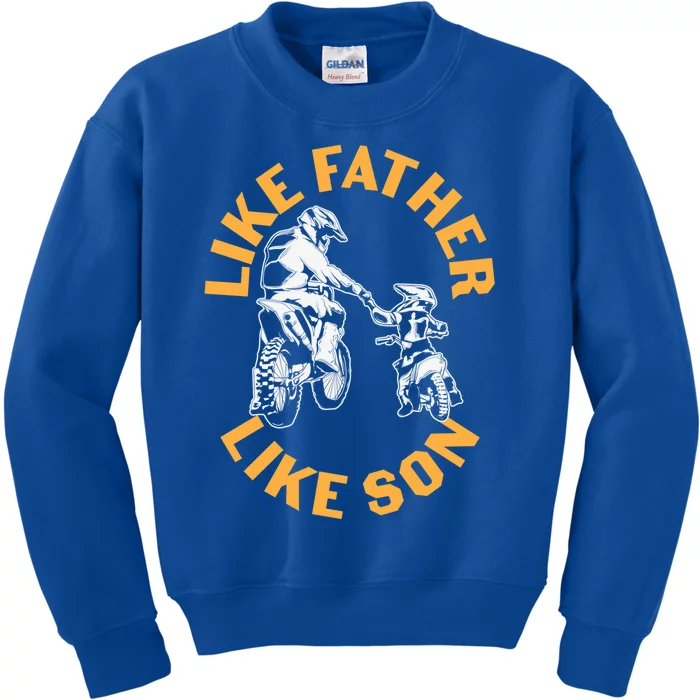 Father's Day Like Dad Like Son Fatherhood Gift Kids Sweatshirt