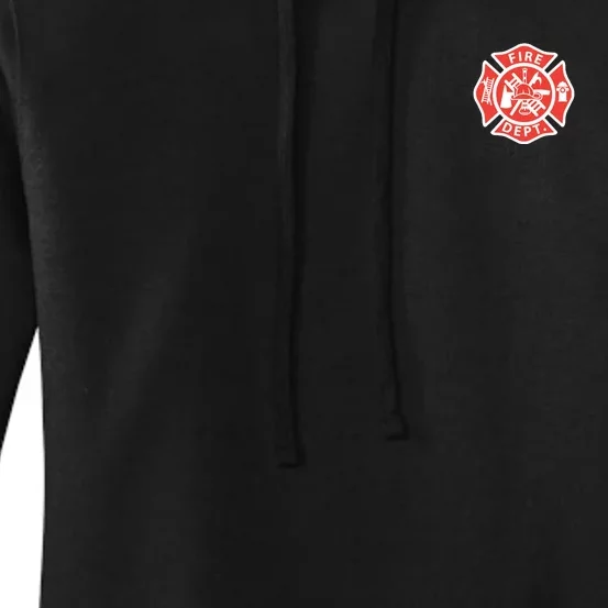 Fire Department Logo Uniform Fireman Symbol Firefighter Gear Women's Pullover Hoodie