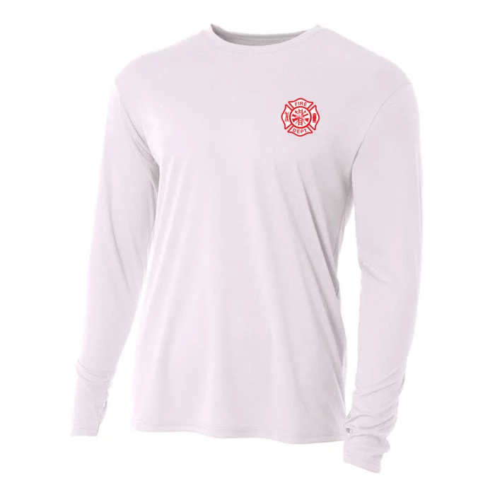 Fire Department Logo Uniform Fireman Symbol Firefighter Gear Cooling Performance Long Sleeve Crew