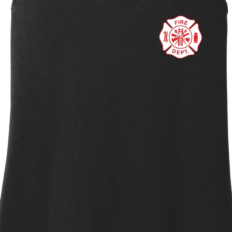 Fire Department Logo Uniform Fireman Symbol Firefighter Gear Ladies Essential Tank