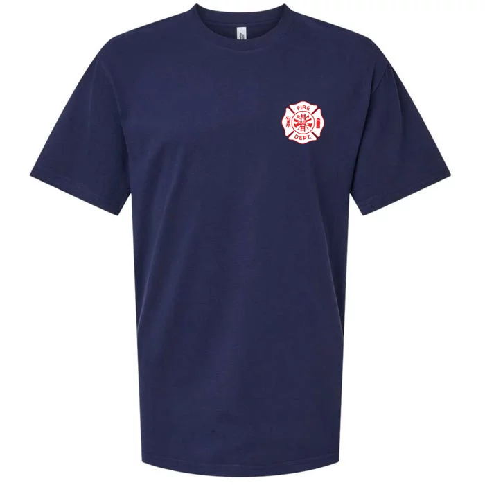 Fire Department Logo Uniform Fireman Symbol Firefighter Gear Sueded Cloud Jersey T-Shirt