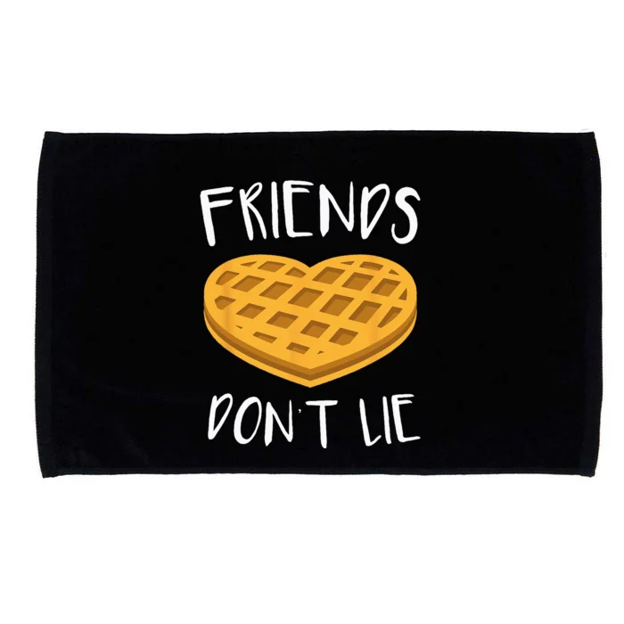 Friends Dont Lie Funny Waffle Microfiber Hand Towel