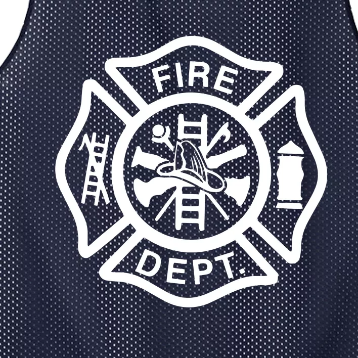 Fire Department Logo Uniform Fireman Symbol Firefighter Gear Mesh Reversible Basketball Jersey Tank