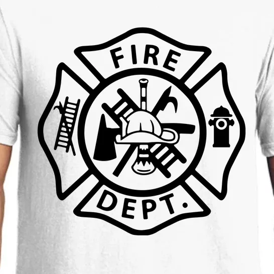 Fire Department Logo Uniform Fireman Symbol Firefighter Gear Pajama Set