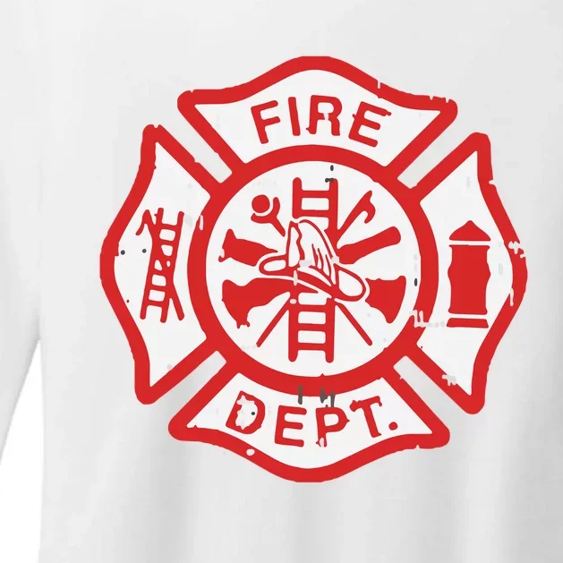 Fire Dept Logo Hero Halloween Firefighter Fireman Gift Womens CVC Long Sleeve Shirt