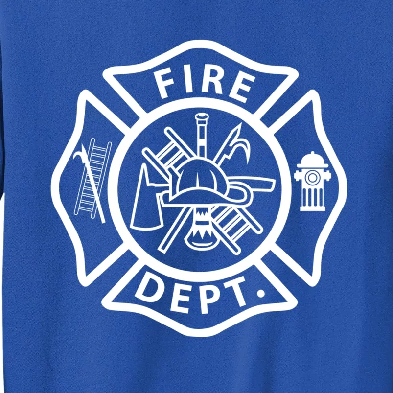 Fire Departt Logo Uniform Fire Symbol Firefighter Gear Gift Tall Sweatshirt