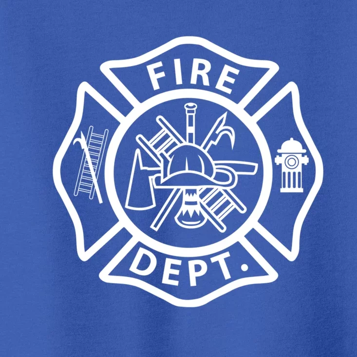 Fire Departt Logo Uniform Fire Symbol Firefighter Gear Gift Toddler T-Shirt