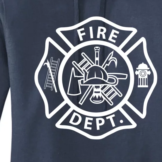 Fire Departt Logo Uniform Fire Symbol Firefighter Gear Gift Women's Pullover Hoodie