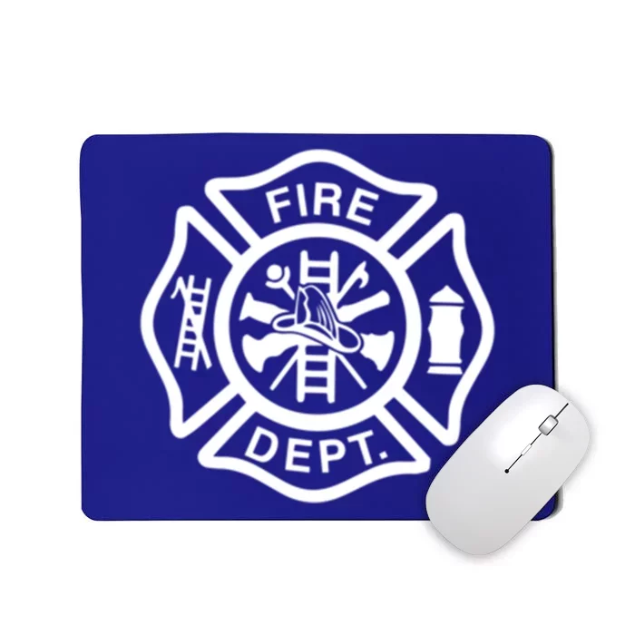 Fire Departt Logo Uniform Fire Symbol Firefighter Gear Gift Mousepad