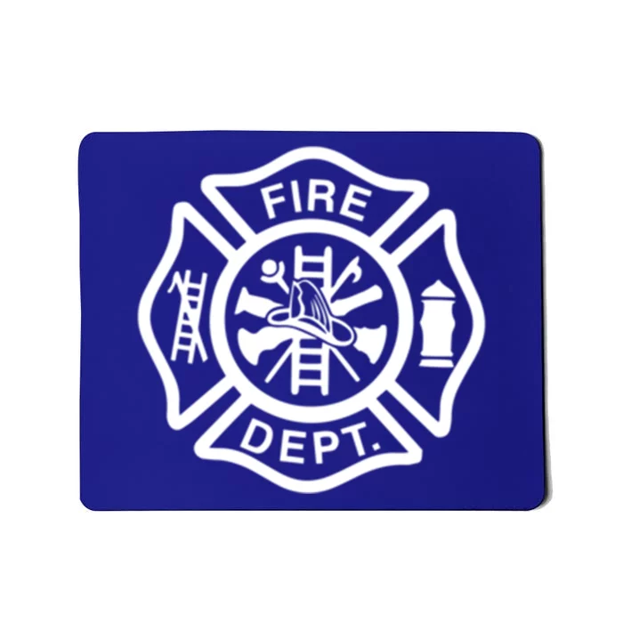 Fire Departt Logo Uniform Fire Symbol Firefighter Gear Gift Mousepad