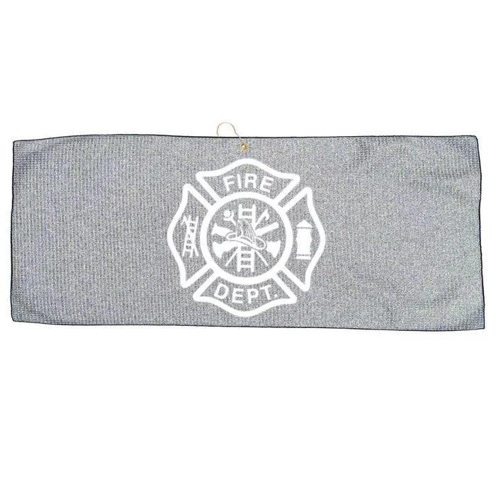 Fire Departt Logo Uniform Fire Symbol Firefighter Gear Gift Large Microfiber Waffle Golf Towel