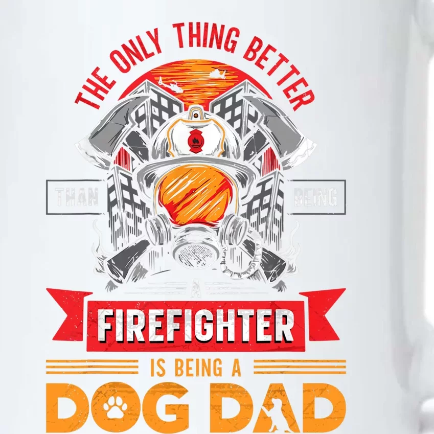 Firefighter Dog Lover Firefighting Pipeman Fireman Dog Dad Black Color Changing Mug