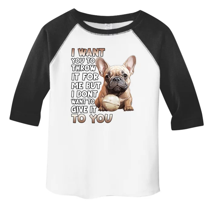 Frenchie Dog Lover French Bulldog Funny Gift Toddler Fine Jersey T-Shirt