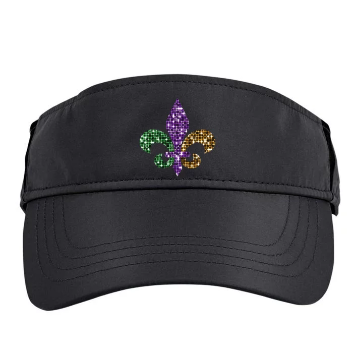 Fleur De Lis Mardi Gras Symbol Adult Drive Performance Visor