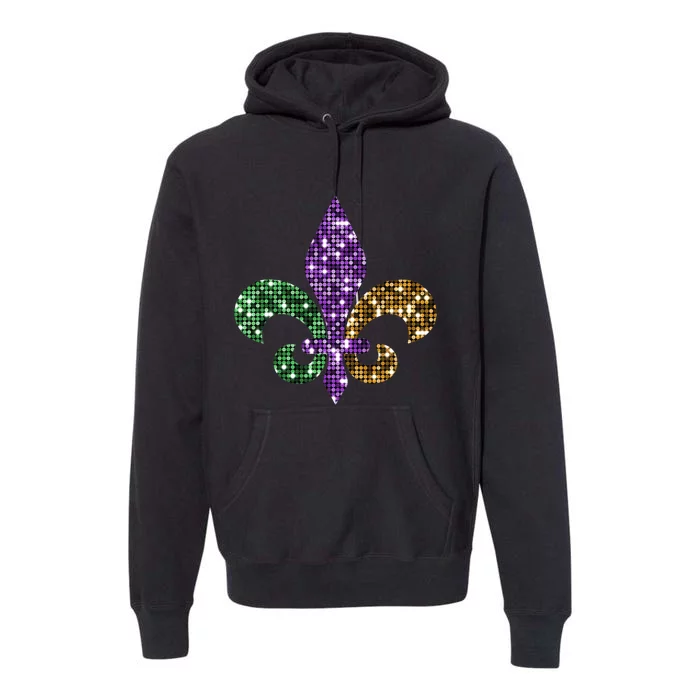 Fleur De Lis Mardi Gras Symbol Premium Hoodie