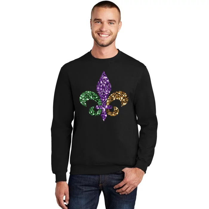 Fleur De Lis Mardi Gras Symbol Tall Sweatshirt