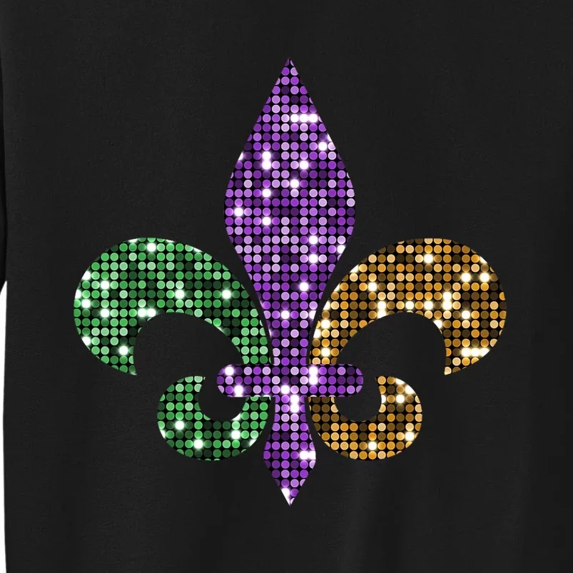 Fleur De Lis Mardi Gras Symbol Tall Sweatshirt