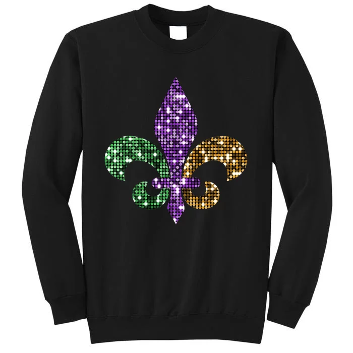 Fleur De Lis Mardi Gras Symbol Tall Sweatshirt