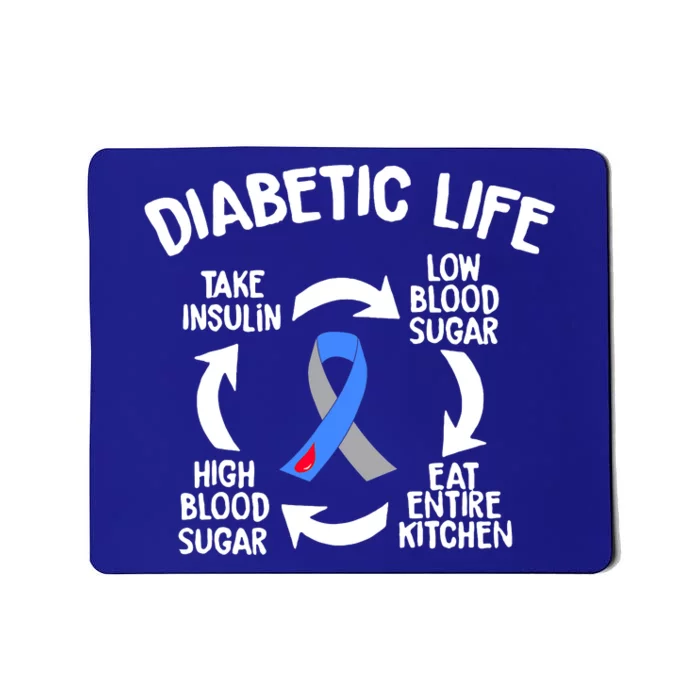 Funny Diabetic Life Cycle Diabetes Awareness Mousepad