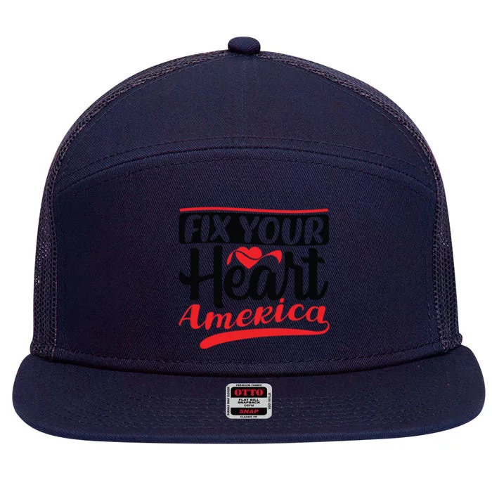 Father Day Like Dad T 7 Panel Mesh Trucker Snapback Hat