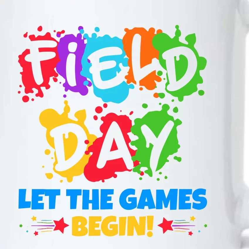 Field Day Let The Games Begin Sporty Day Black Color Changing Mug