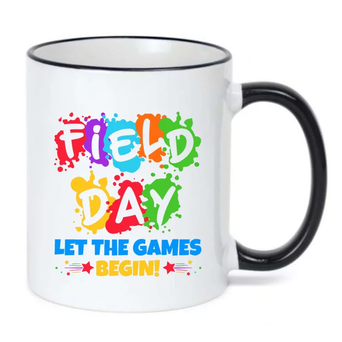 Field Day Let The Games Begin Sporty Day Black Color Changing Mug