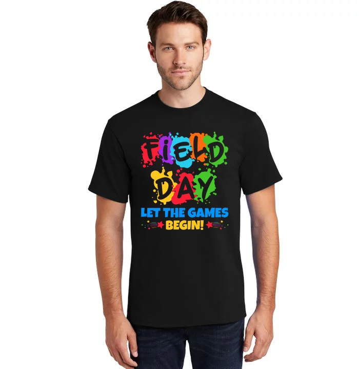 Field Day Let The Games Begin Sporty Day Tall T-Shirt