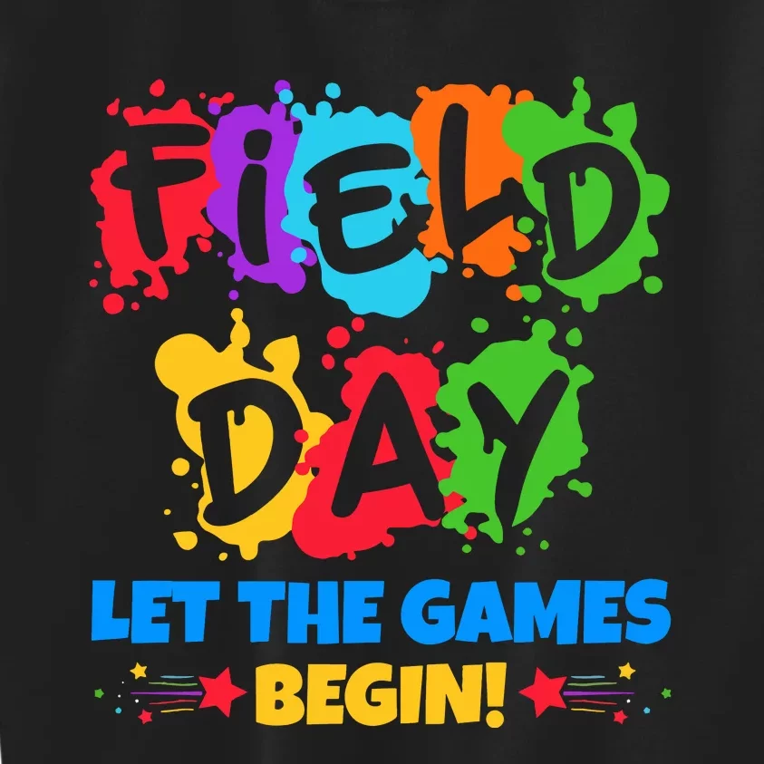 Field Day Let The Games Begin Sporty Day Kids Sweatshirt