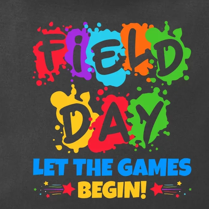 Field Day Let The Games Begin Sporty Day Zip Tote Bag