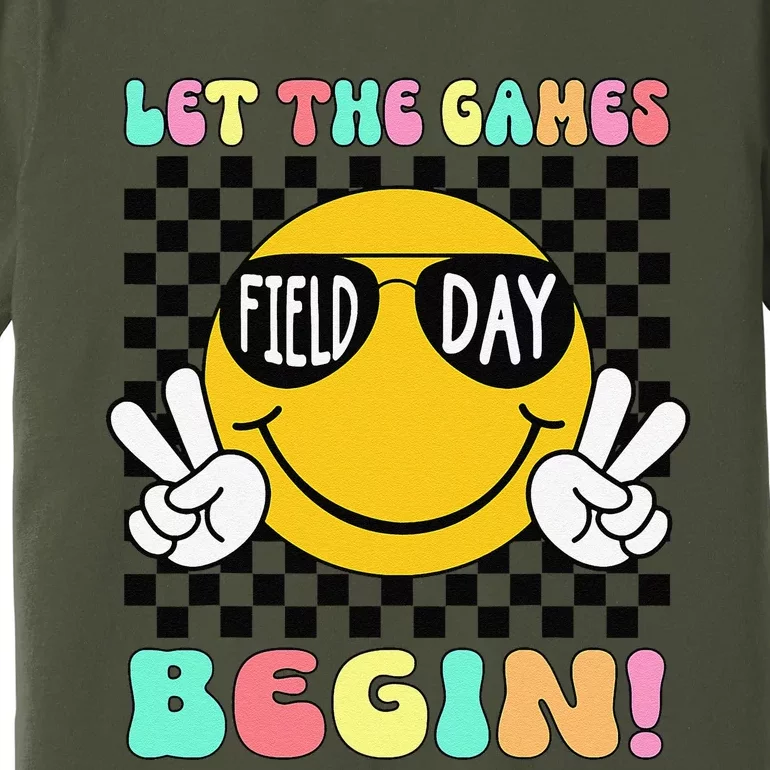 Field Day Let The Games Begin 2024 Teachers Premium T-Shirt