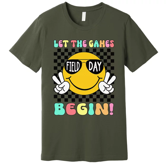 Field Day Let The Games Begin 2024 Teachers Premium T-Shirt