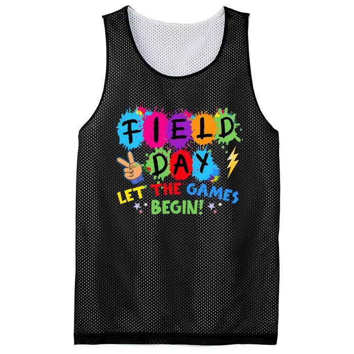 Field Day Let Games Start Begin Teachers Field Day 2024 Mesh Reversible Basketball Jersey Tank