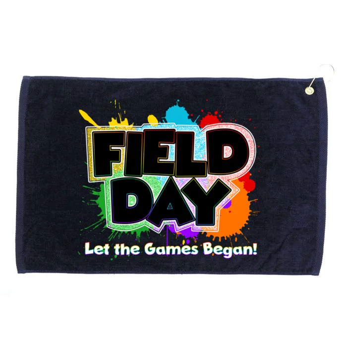 Field Day Let The Game Begin Grommeted Golf Towel