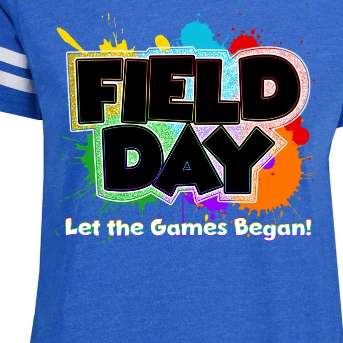 Field Day Let The Game Begin Enza Ladies Jersey Football T-Shirt