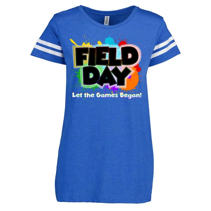 Field Day Let The Game Begin Enza Ladies Jersey Football T-Shirt