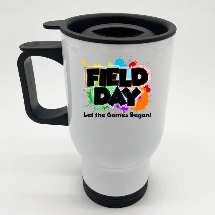 Field Day Let The Game Begin Front & Back Stainless Steel Travel Mug