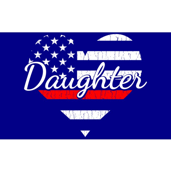 Firefighter Daughter Life Heart The Thin Red Line Heart Gift Bumper Sticker