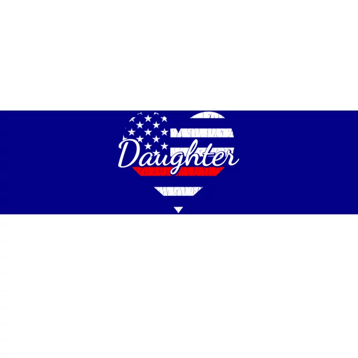 Firefighter Daughter Life Heart The Thin Red Line Heart Gift Bumper Sticker