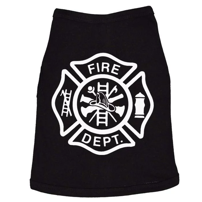 Fire Department Logo Uniform Fireman Symbol Firefighter Gear Doggie Tank