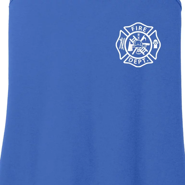 Fire Department Logo Uniform Fireman Symbol Firefighter Gear Ladies Essential Tank