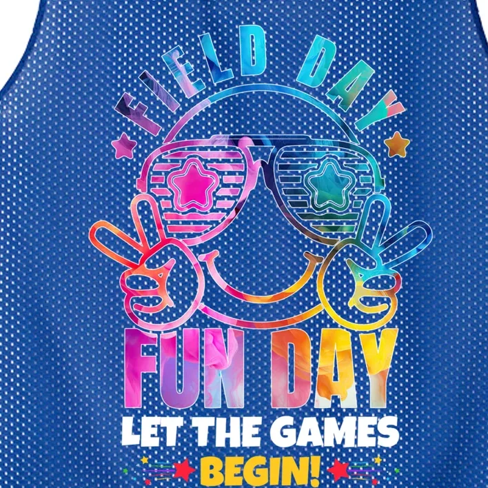 Field Day Let The Games Begin Teachers School Field Day Meaningful Gift Mesh Reversible Basketball Jersey Tank