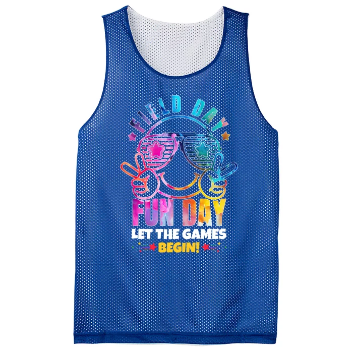 Field Day Let The Games Begin Teachers School Field Day Meaningful Gift Mesh Reversible Basketball Jersey Tank